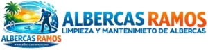 Logotipo Horizontal embozado de Albercas Ramos